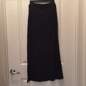 Black maxi skirt